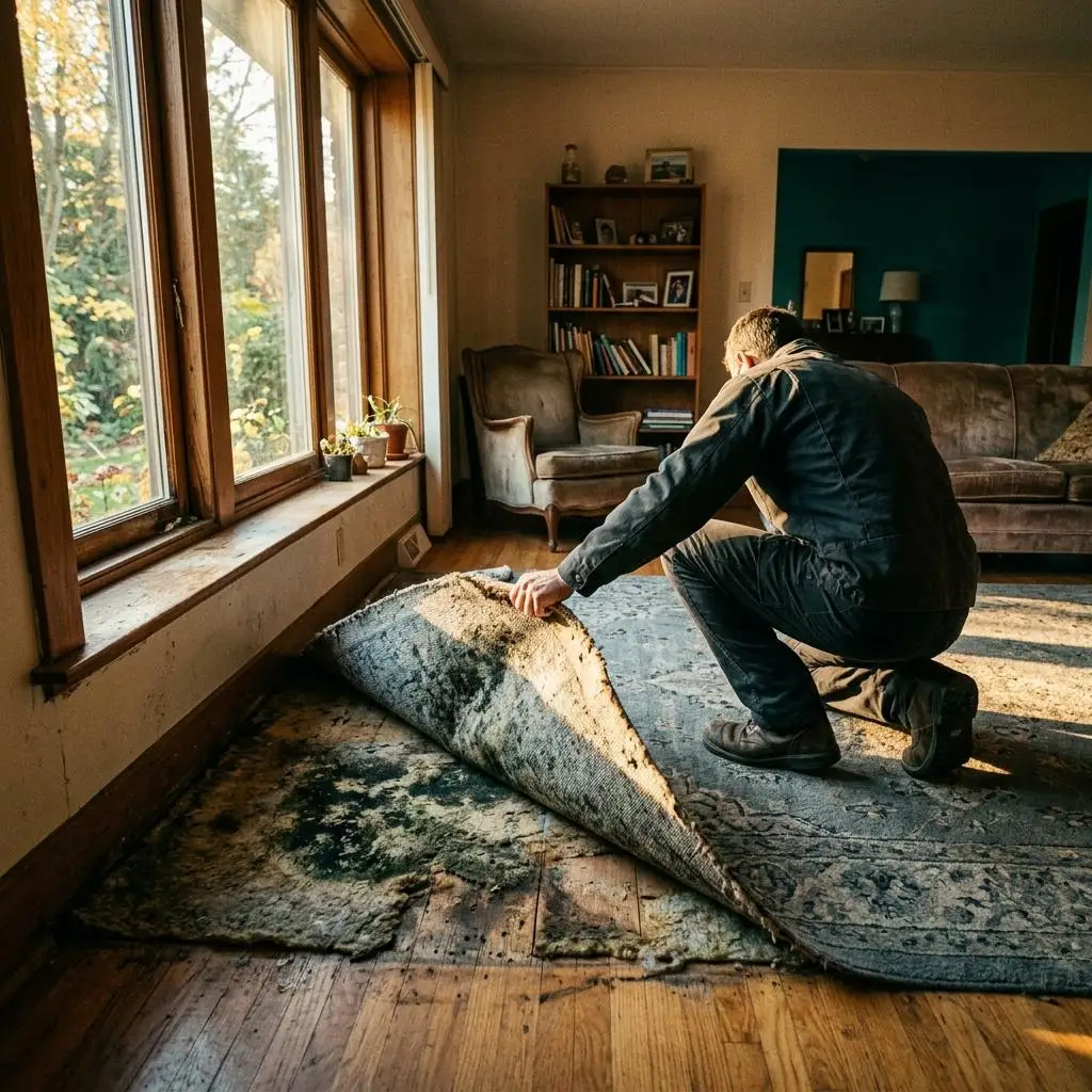 fix musty basement carpet